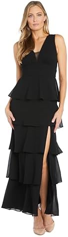 cece women's long sleeve plisse ruffle maxi dress CeCe Women's Long Sleeve Plisse Ruffle Maxi Dress