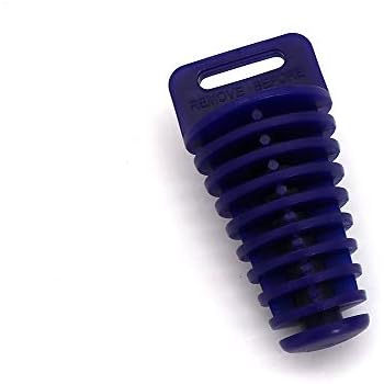KIPA Exhaust Muffler Wash Waterproof Plug For Motorcycle Pit Dirt Bike ATV Quad Go Kart Buggy Gas Scooter Lawnmower Harley Bikes Washable Thermostable (Blue, 1