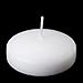 D'light Online Large White Floating Candles 3 Inch Bulk Pack Wax Discs for Events, Weddings, Spa, Home Decor, Special Occasions, Cylinder Vases, Centerpieces, Pool and Holidays - Set of 72 (White)