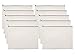 10 PCS White Canvas Makeup Cosmetic Bag - Pouch Zipper Bag Organizer
