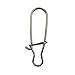 100 Pack Duo Lock Snaps Size 0-8 Black Nice Snap Swivel Solid Rings Stainless Steel USA Fishing Tackle Kit - Test: 26LB-220LB
