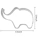 Yunko Cute Elephant Cookie Cutter Elephant Shaped Press Cookie Molds Fondant Cutter