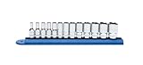 GEARWRENCH 13 Pc. 1/4" Drive 6 Point Mid Length Metric Socket Set - 80304S