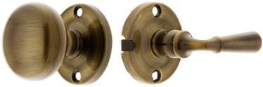 Deltana SDL980U5 Storm Door Latch; Round; Tubular Lock; Antique Brass Finish