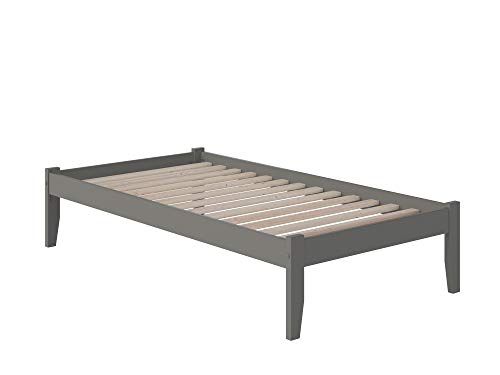 Atlantic Furniture Concord Platform Bed, Twin, Grey