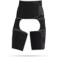 AANBOANY Hip Brace Thigh Compression Sleeve, Hip Groin Support for Men & Women, Hip Sciatica Pain Relief Device Brace, Support for Hip Flexor Arthritis for Pulled Muscles, Fits Both Leg(Black,Medium)