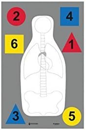 Law Enforcement Targets DT-ANTQ-A MultiPurpose FBI-Q/Vital Anatomy/Commands 23x35 Inch DT-ANT-A by Law Enforcement Targets