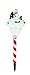 Lightahead Solar Powered LED Stake Lights - Christmas Snowman Stake Light Outdoor Garden Path Light Theme Candy Stick