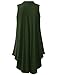 URBANCLEO Womens Mock Neck Sleeveless eLong Tunic Top Shirt OLIVE 2XLARGE