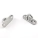 Lind Kitchen 2-Pack M5 Strip Type Eye Plate with Enclosed Hook 304 Stainless Steel Heavy Duty Ceiling & Wall Mount Hanging Hardware Fitting for Yoga Hammock Swing Marine Boat Application