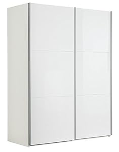 Composad Armadio a due ante scorrevoli laccate lucide bianche