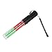 Mufly 10inch Signal Traffic Wand Baton LED Flashlig,Traffic Safety Baton with Light Discoloration for Marshalling,in 3 Discoloration Flashing modes,Signal Indicator Stick (red&green)
