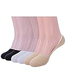 ADFOLF Women's 6 Pair Low-Cut No Show Cotton Socks Hidden Loafer Liner Anti Slip