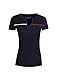 Tommy Hilfiger Womens Split-Neck T-shirt (Navy, X-Large)