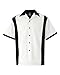 Hilton Men's Contrasting Collar Chest Pocket Bowling Shirt