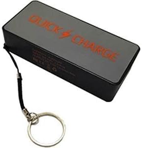 Quick Charge 4000mAh Ultra Compact Portable Powerbank External Battery Phone Charger for iPhone, Samsung Galaxy, &amp; More with Keychain