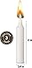 [72 - Aprox. 3 Hour Candles] Ner Light White Premium Elegant Dripless Tapered 4 Inch Candles, Great for Weddings, Home & Holiday Decoration, Dinner, Events, Shabbat, Or Any Romantic Venue