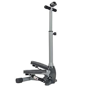 Sunny Health & Fitness SF-S0637 Twist-In Stepper Step Machine w/ Handlebar and LCD Monitor
