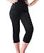 Women's Modal Lightweight Super Comfy Soft Basic Solid Color Capri Leggings
