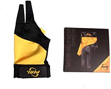 PERI Size M and L Yellow Billiard Glove for Left Hand (Yellow, L)