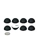 1.25" Platinum Silicone Hemisphere Bumper, Non-Skid Isolation Feet with Adhesive | 20 Duro | 8 Pack primary