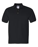 Gildan 2800 Ultra Cotton Jersey Polo, Black, Large