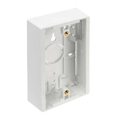 Leviton 42777-1WB Surface Mount Backbox, Single Gang, White, Box Depth Is 1.45 Inches by Leviton