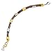 Silpada 'Tan Lines' Sterling Silver, Brass, and Genuine Leather Link Bracelet, 7