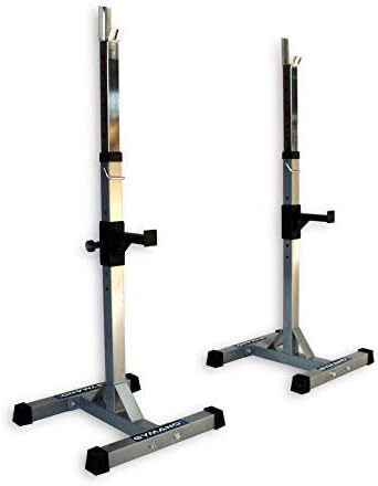 GYMANO® | PRO SQUAT STANDS™ | ADJUSTABLE BARBELL FITNESS RACK - RATED to 180 KG