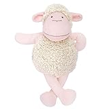 Zooawa Stuffed Animal Plush Toy, Soft Cute Lamb Bedtime Sheep Figure Nursery Toy for Toddlers, Pink, 13”