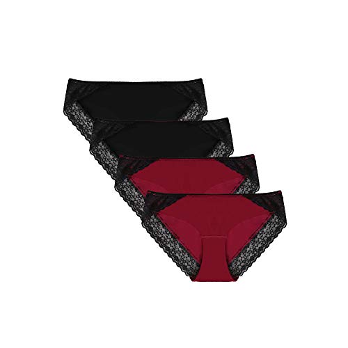 Halcurt Underwear for Women,Nylon Hipster Panties for Women,Ladies