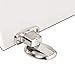 GGIENRUI Magnetic Door Stopper Floor Door Stop Magnetic Heavy Duty Door Holder for Keep Door Open with 3M Self Adhesive and Conceal Screw Mount, 1pcs, Silver
