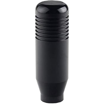 DEWHEL 5 6 Speed Manual Shift Knob M10x1.25 Screw On Aluminum for Nissan Mazda Mitsubishi (Black)