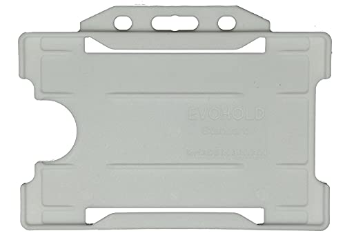 Identity-Plus: Clear Rigid Open Faced Landscape ID Card Badge Pass Holder (100)