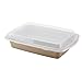 Rachael Ray Cucina Nonstick Baking Pan With Lid and Grips/ Nonstick Cake Pan With Lid and Grips, Rectangle - 9 Inch x 13 Inch, Brown