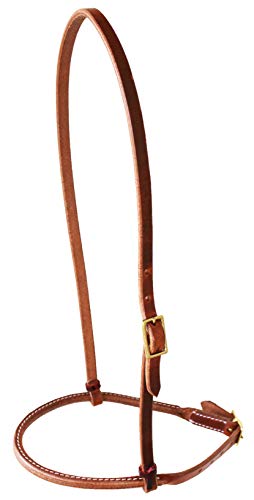 Challenger Amish Horse Western Tack USA Harness Leather Cavison with Rolled Noseband 975H980