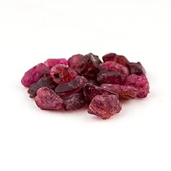 ColouredRocks 30 carats Red Spinel Crystals, Raw