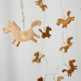 Felt Horse LED lights - battery powered