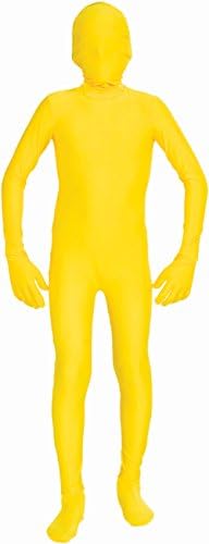 Forum Novelties Men's Disappearing Man Solid Color Stretch Body Suit Costume, Yellow, Large/X-Large