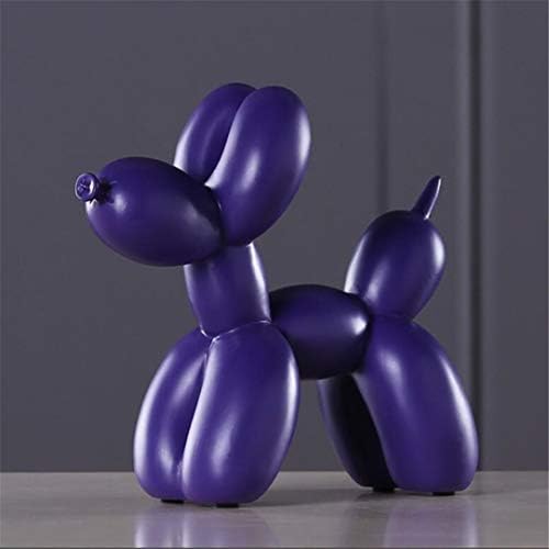 qnmbdgm Ornaments 2018 Fashion Ballon Dog Eight Colors Ceramic Resin Crafts Sculpture Statue Creative Gifts Modern Baloon Home Decorations Statues