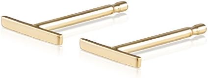 Balluccitoosi 14k Gold and Sterling Silver Gold Plated Stud Earrings for Women