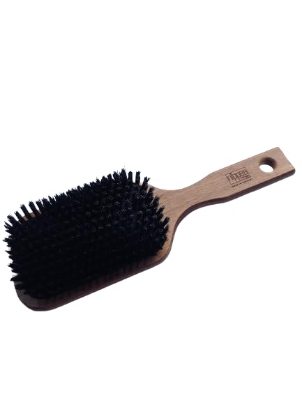 nippes Solingen Pneumatic Brush | Horsehair and Nylon Bristle Blend | Faster Blow Dry & Styling | Everyday Use | Detangling and Straightening Hair | Large, Rectangular