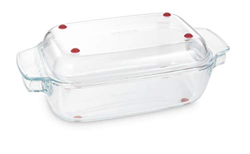 Tescoma GrandChef - Sartén rectangular con tapa, de cristal, 34 x 19 cm