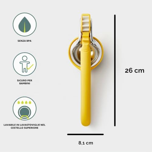 Spremi agrumi Automatico Spremiagrumi Manuale, Acciaio, Giallo, Argento, Panna, Citrus Juicer
