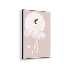 signwin Framed Canvas Home Artwork Decoration Elegant Ballerina Canvas Wall Art for Living Room, Bedroom - 16x24 inches