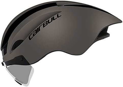 mnoMINI Cairbull WINGER II MTB Road Bike Bicycle TT Racing Cycling Helmet with Lens Helmet Cycling Helmet Lightweight Mountain Bike Helmet Adjustable Cycling Helmet Adult Men Road Cycling