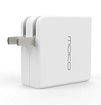 MoKo 29W USB-C Power Adapter, Portable Type-C Charging Port Wall Charger Converter for Apple New Macbook 12-Inch 2015 Computer Laptop, White