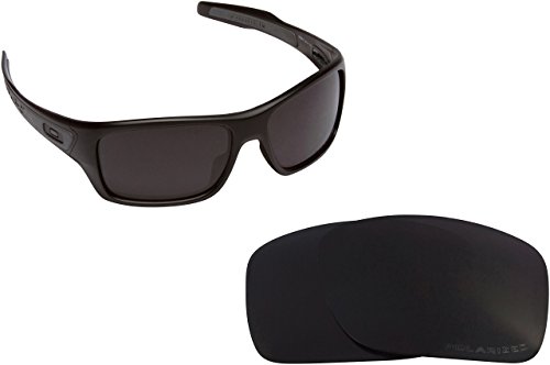 New SEEK OPTICS Replacement Lenses Oakley TURBINE - Polarized Black