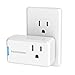Wi-Fi Smart Plug, Mini Outlet HOMEMAXS Socket Compatible with Amazon Alexa and Google Home Assistant IFTTT, No Hub Required, Compact and Easy To Use