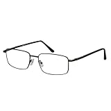 EyeBuyExpress Rectangle Gun Reading Glasses Magnification Strength 0.25